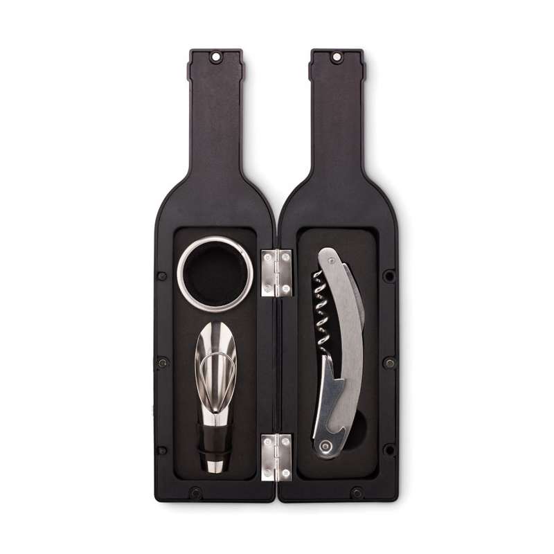 Set de vino en estuche botella 3 piezas - Set de sommelier a precios de mayorista