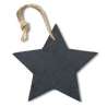 Suspensión en forma de estrella pizarra 9.5 cm - Accesorio de Navidad a precios de mayorista