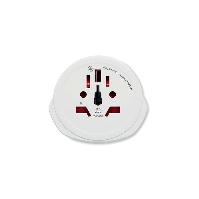 Adaptador de viaje mundial a Europa 3 polos a precios de mayorista - Adaptador a precios de mayorista