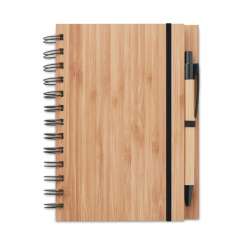 Carnet et stylo en bambou