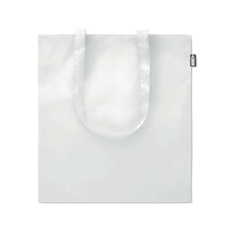 Grote RPET boodschappentas met lange hengsels tegen groothandelsprijzen - Winkeltas tegen groothandelsprijzen