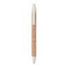 Cork and Wheat Straw Push Ballpoint Pen - Ballpoint pen at wholesale prices
