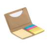 Kraftpapier Notizset mit Haftnotizen 5 Farben - Haftnotiz zu Großhandelspreisen