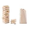 54-Piece Wooden Stacking Tower in Cotton Bag - Wooden game at wholesale prices