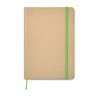 A5 Recycled Cardboard Notebook with Elastic Band - Notepad at wholesale prices