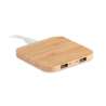 Bamboo Wireless Charger with Dual USB Ports - Phone Accessories at wholesale prices