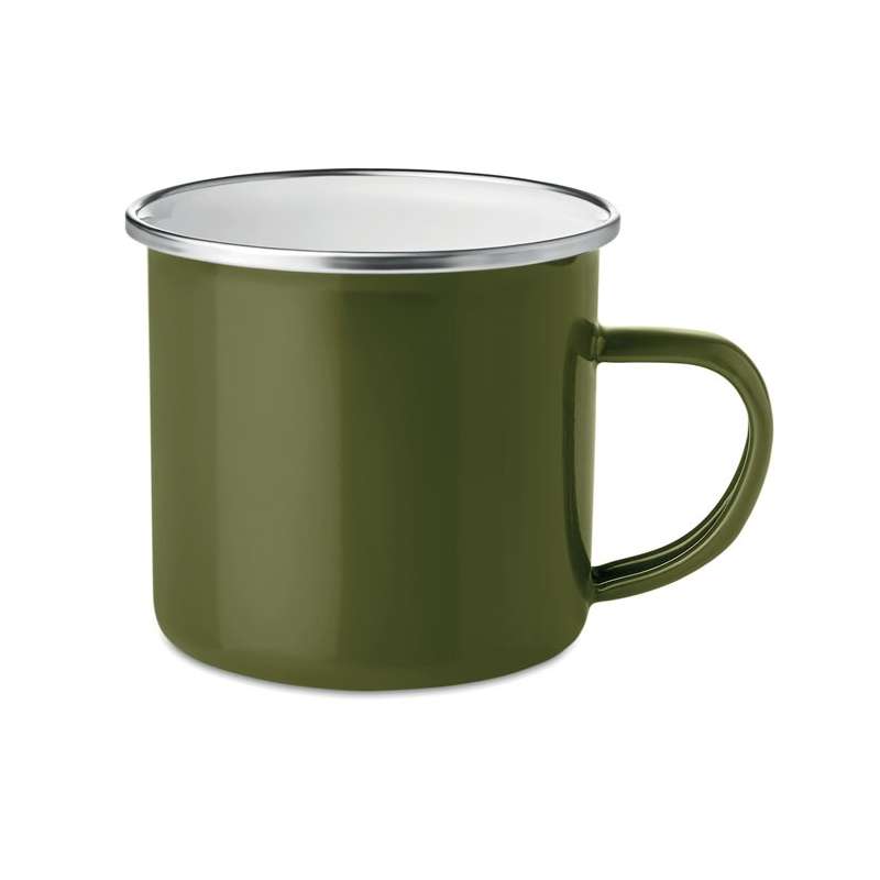 Vintage emaille mok 350 ml - metalen mok tegen groothandelsprijzen