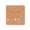 Large Cork Cover Sticky Note Pad - Stationery item at wholesale prices