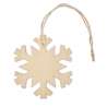 DF Snowflake Decoration with Jute Rope 7.9cm - Christmas accessory at wholesale prices