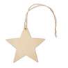 Decoração Estrela em MDF 7,9x6cm - Acessório de Natal a preço grossista