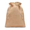 Jute-pose 22 x 14 cm med snor - Diverse tasker til engrospris