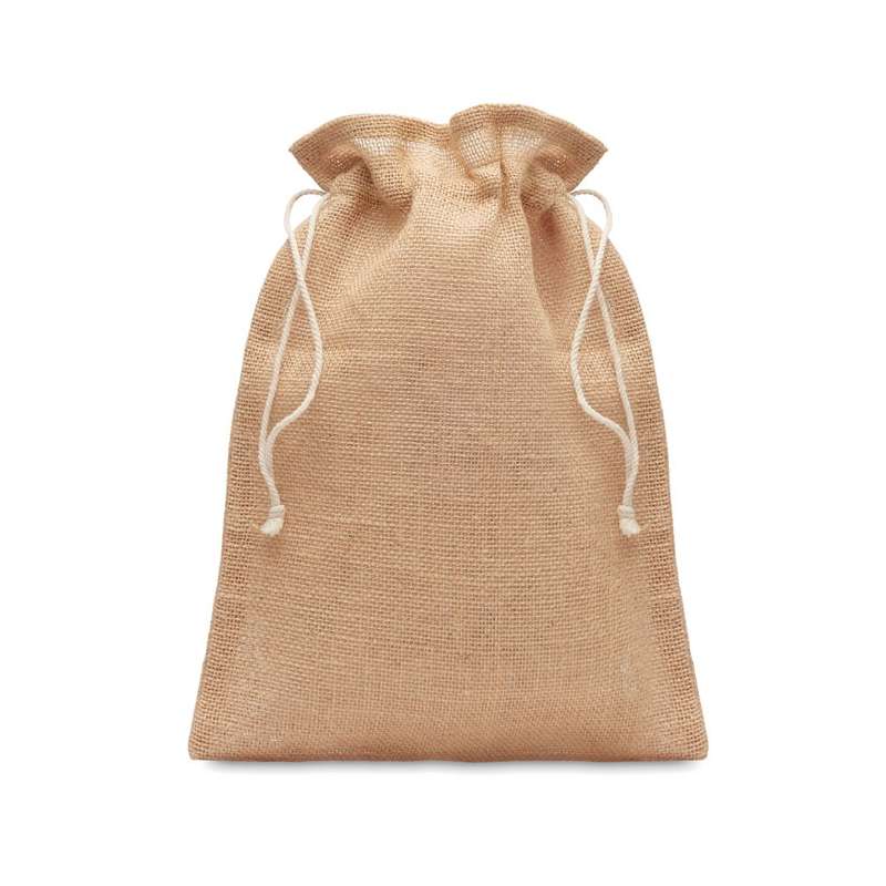 Sac pochon en jute 25 x 32 cm - Pochon à prix de gros