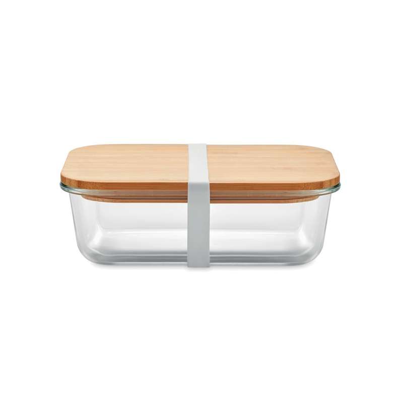 Lunchbox 800 ml aus Glas und Bambus zu Großhandelspreisen - Lunchbox zu Großhandelspreisen
