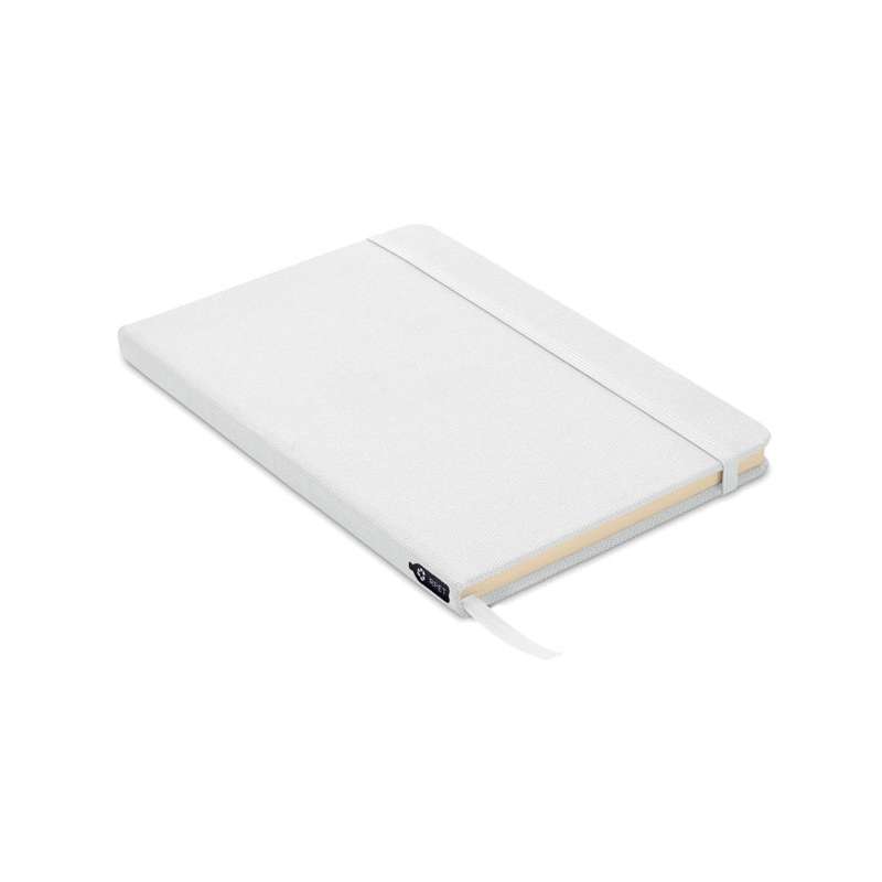 A5 Notizbuch RPET 600D mit Gummiband zu Großhandelspreisen - Recyceltes Produkt zu Großhandelspreisen