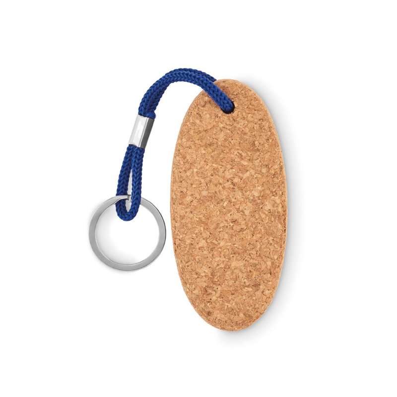 Schwimmender ovaler Kork-Schlüsselanhänger mit Schnur - Zubehör für den Wassersport zu Großhandelspreisen