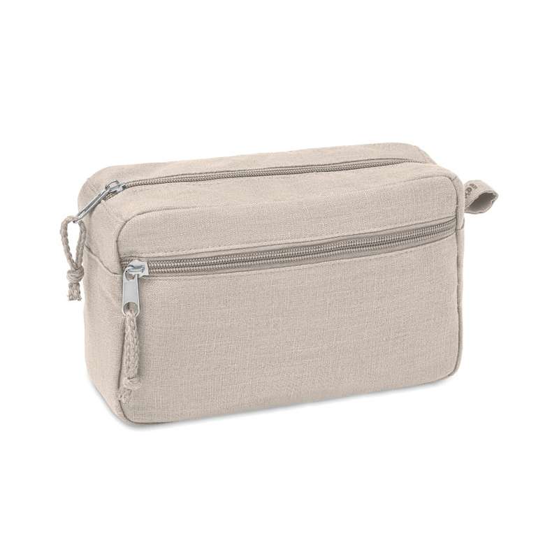 Kosmetiktasche aus 100% Hanf, 200 g/m² - Gepäckorganizer zu Großhandelspreisen