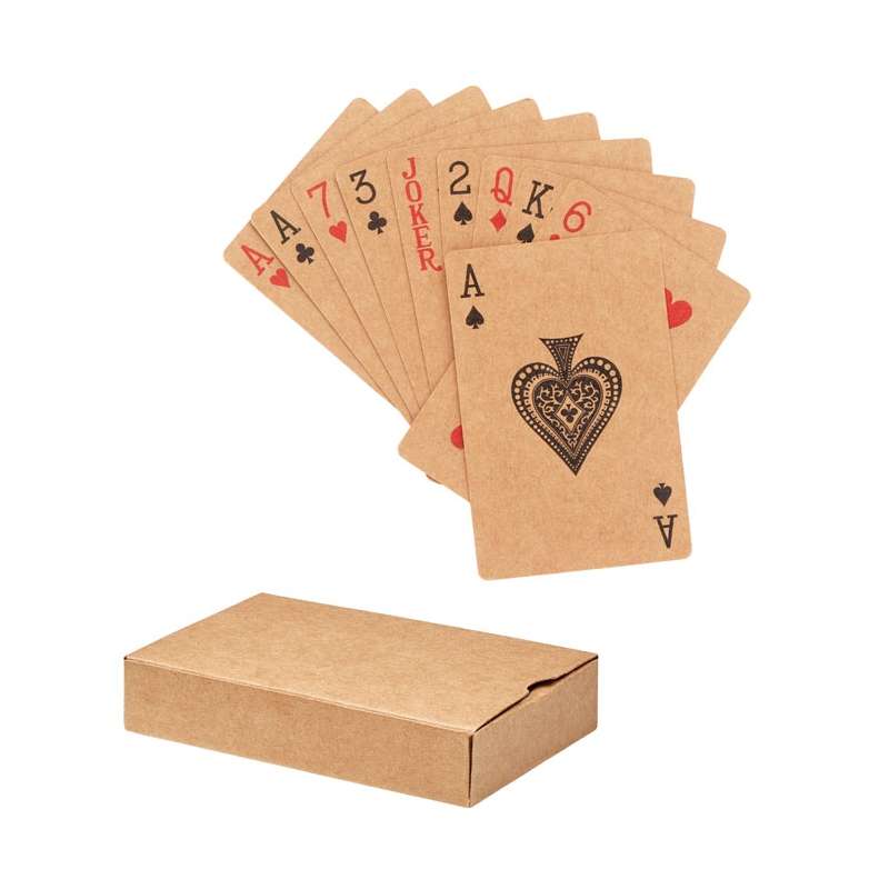 Cartes à jouer papier recyclé - Jeu de cartes à prix grossiste