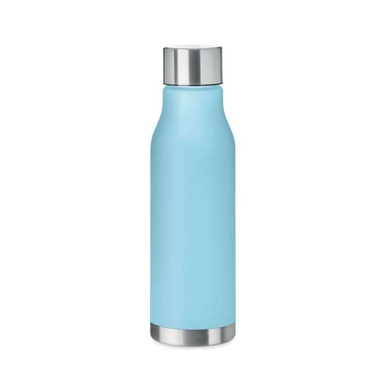 Botella RPET 600ml con acabado de goma - Accesorio reciclable a precios de mayorista