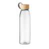 Bottiglia in vetro 500 ml con coperchio in bambù - Prodotto in legno a prezzi all'ingrosso Bottiglia in vetro 500 ml con coperchio in bambù - Prodotto in legno a prezzi all'ingrosso