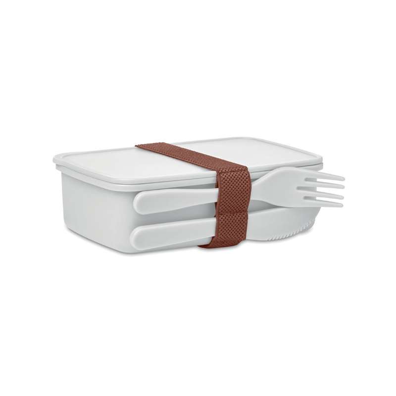 Einzelne PP-Lunchbox mit Besteck - Bento zu Großhandelspreisen