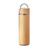 400ml Double-Wall Insulated Bamboo Water Bottle - Tea infuser at wholesale prices 400ml Double-Wall Insulated Bamboo Water Bottle - Tea infuser at wholesale prices