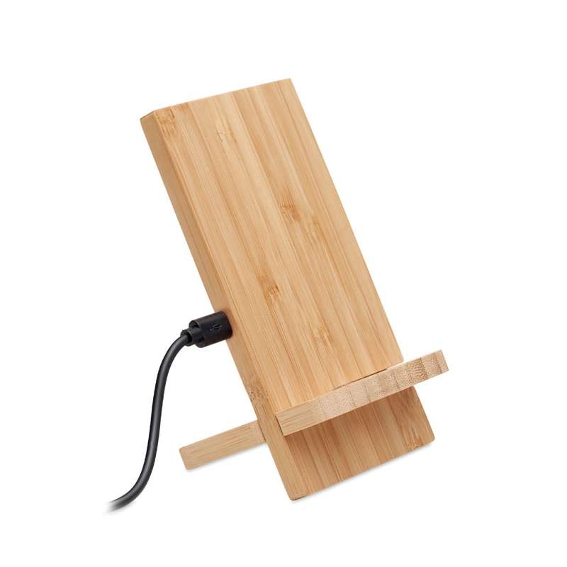 Support e caricatore wireless in bambù 10W - Supporto telefonico a prezzi all'ingrosso