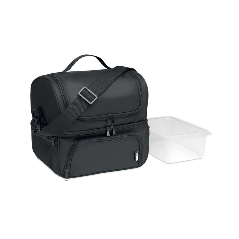 Kylväska 600D RPET med lunchlåda 1900ml - Lunchlåda till grossistpris