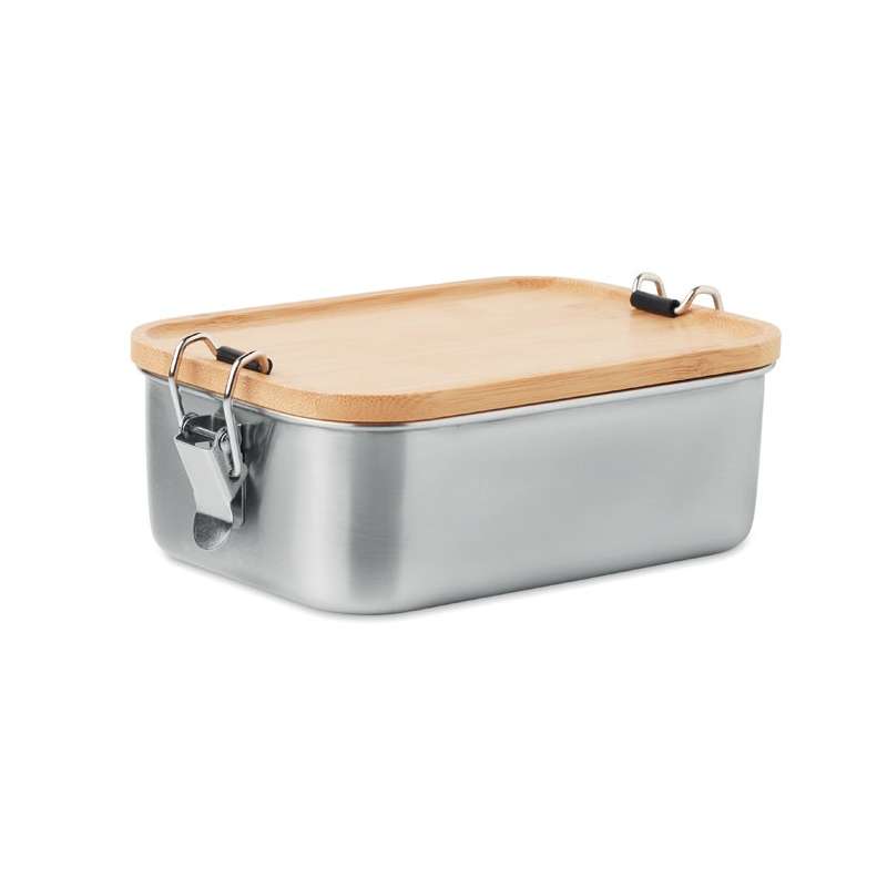 Edelstahl-Lunchbox 750ml mit Bambusdeckel zu Großhandelspreisen - Lunchbox zu Großhandelspreisen