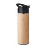450ml Double-Wall Insulated Bamboo Bottle - Wooden product at wholesale prices