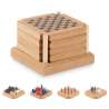 4-Piece Cork and MDF Game Coaster Set - Wooden game at wholesale prices