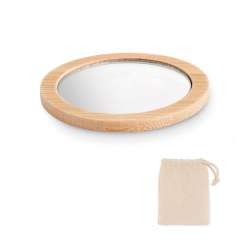 Round Bamboo Pocket Mirror...