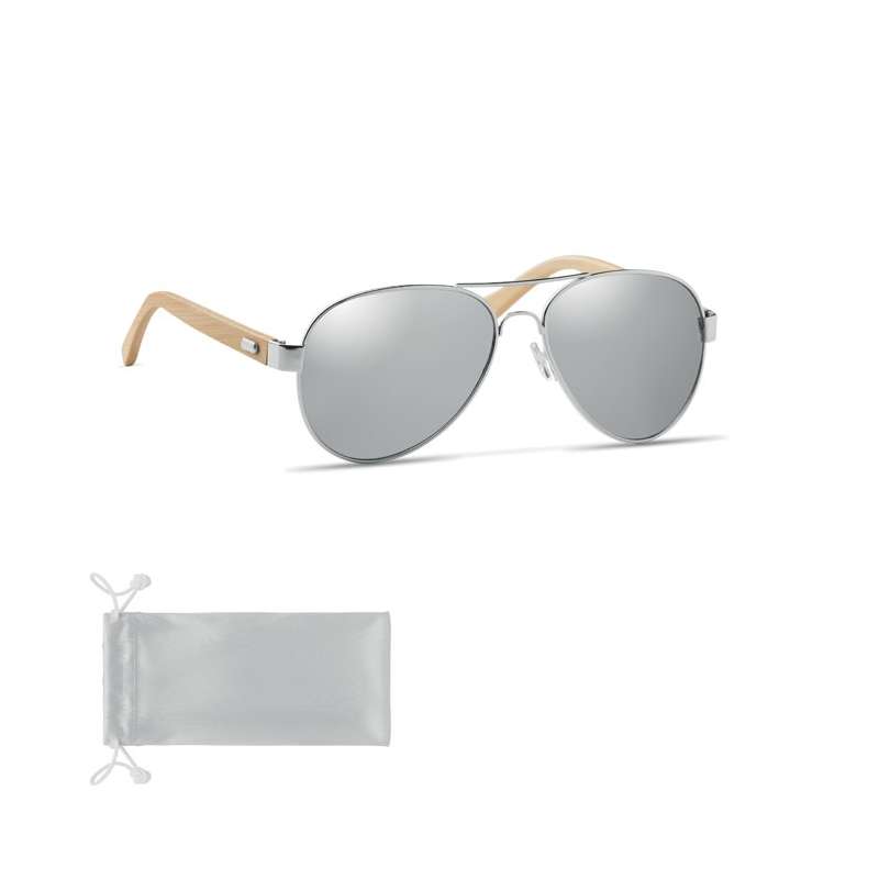 Sonnenbrille mit Bambusbügel und UV400 Schutz - Sonnenbrille zu Großhandelspreisen