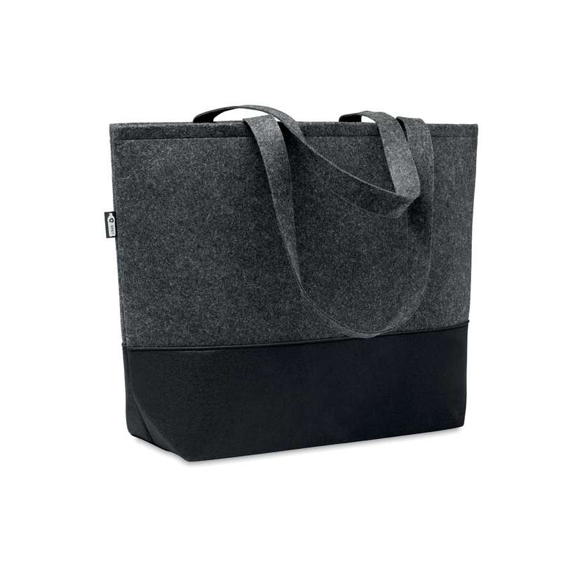 Bolso de compras en fieltro RPET grande - Accesorio reciclable a precios de mayorista