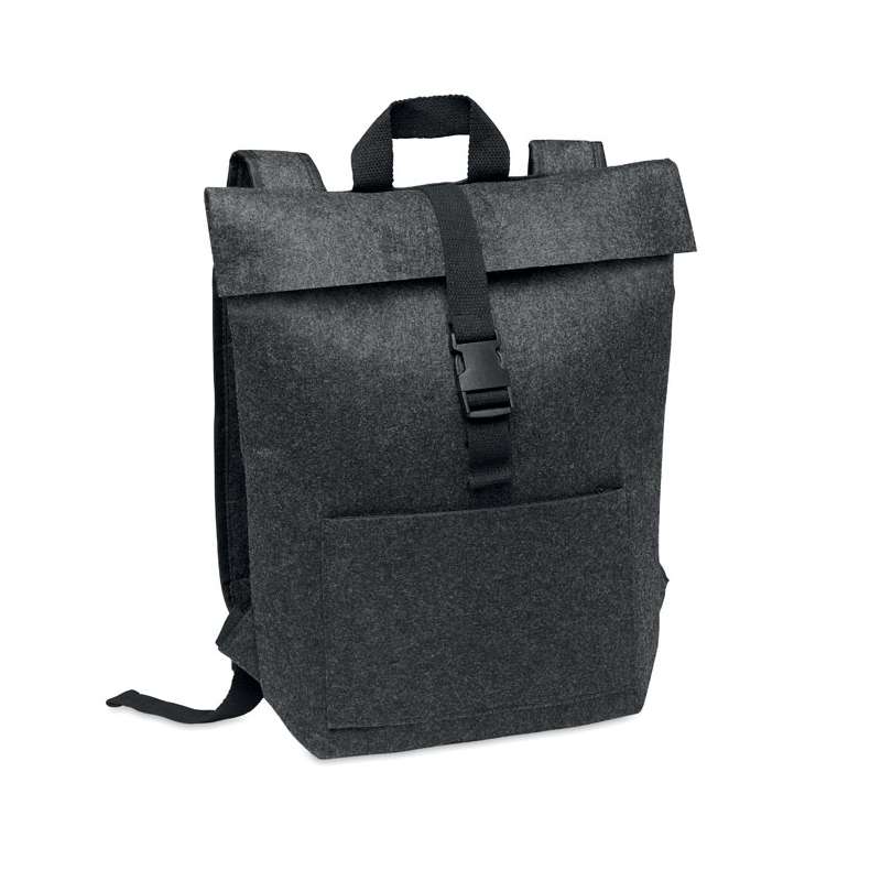 Grijze RPET rugzak met laptopcompartiment tegen groothandelsprijzen - Rugzak tegen groothandelsprijzen