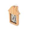 Wetterstation aus Bambus, Hausform, 1 Stück - Holzprodukt zu Großhandelspreisen Wetterstation aus Bambus, Hausform, 1 Stück - Holzprodukt zu Großhandelspreisen