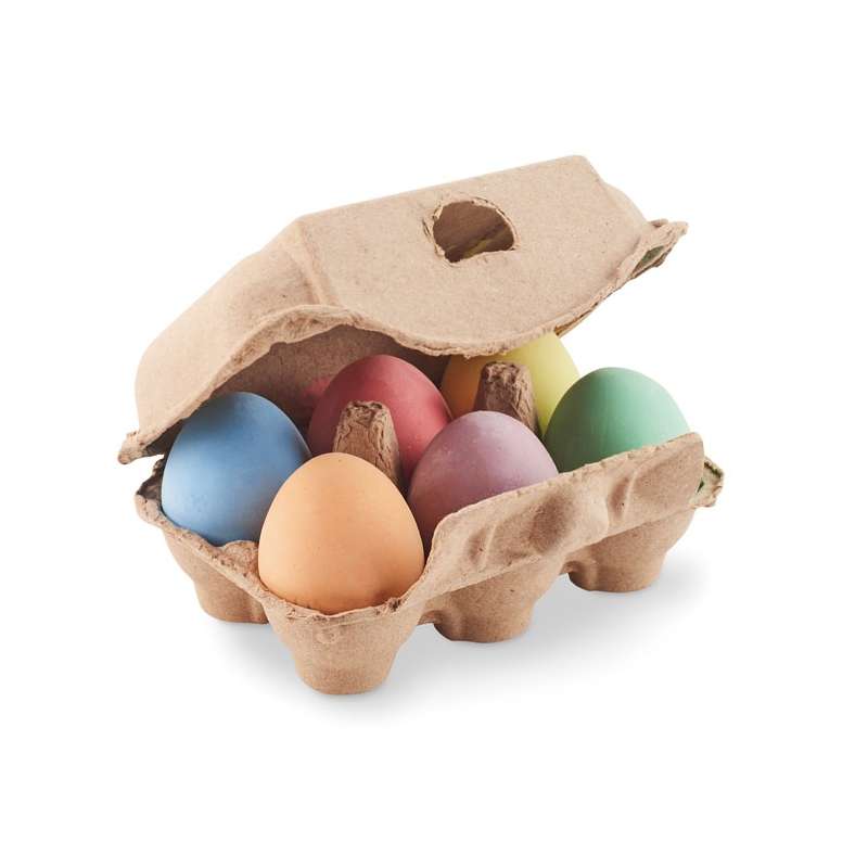 TAMAGO - 6 craies dans une boîte à oeufs - boîte en carton à prix grossiste