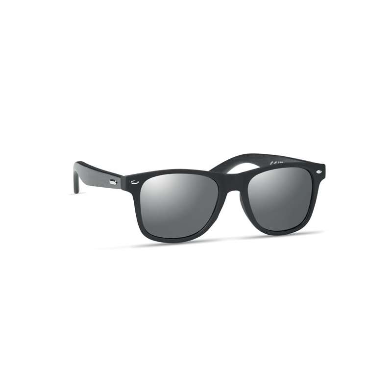 Gafas de sol bambú negro espejo - Producto de madera a precios de mayorista