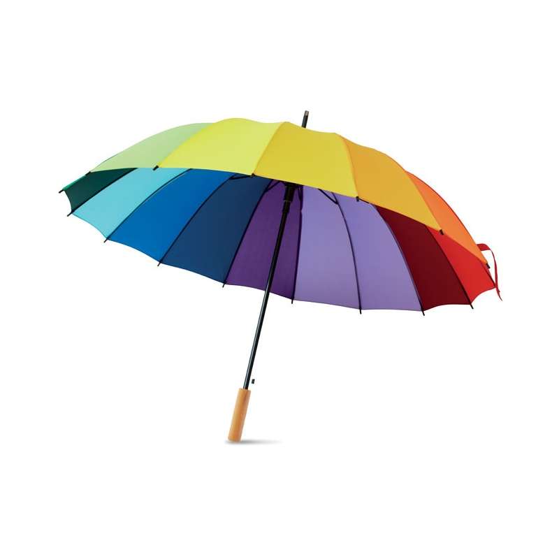 Automatische 27 inch Regenboog Paraplu tegen groothandelsprijzen - Automatische paraplu  tegen groothandelsprijzen