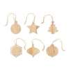 Conjunto de 6 adornos navideños de madera - Decoración de Navidad a precios de mayorista Conjunto de 6 adornos navideños de madera - Decoración de Navidad a precios de mayorista