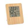 Stazione meteo in bambù 15x5 cm - Stazione meteorologica a prezzi all'ingrosso
