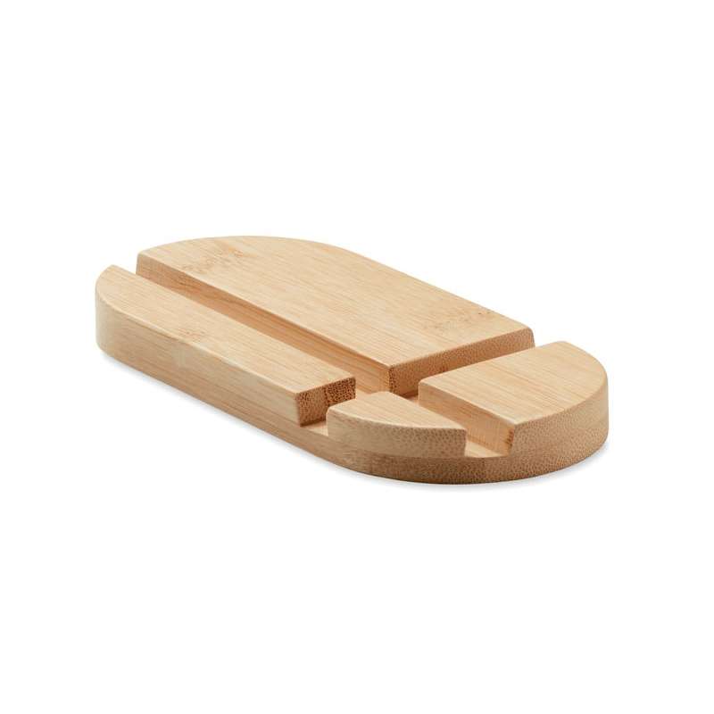 Soporte de bambú para tabletas y smartphones - soporte de tableta a precios de mayorista