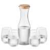 1L Recycled Glass Drinkware Set with Cork Lid - Decanter at wholesale prices 1L Recycled Glass Drinkware Set with Cork Lid - Decanter at wholesale prices