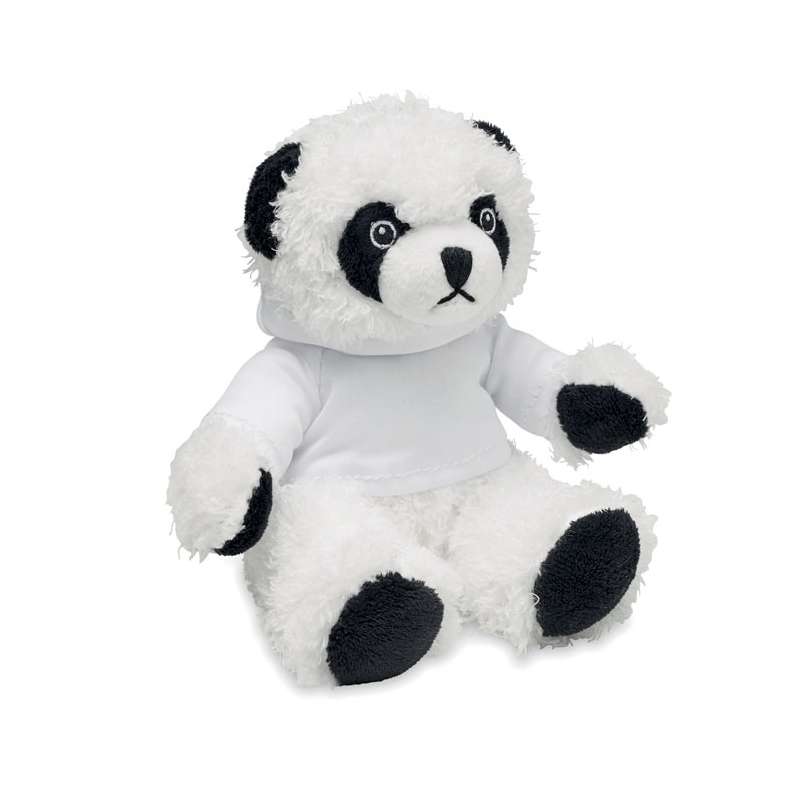 Peluche Panda com Capuz para Sublimação a preço grossista - Objeto para sublimação a preço grossista