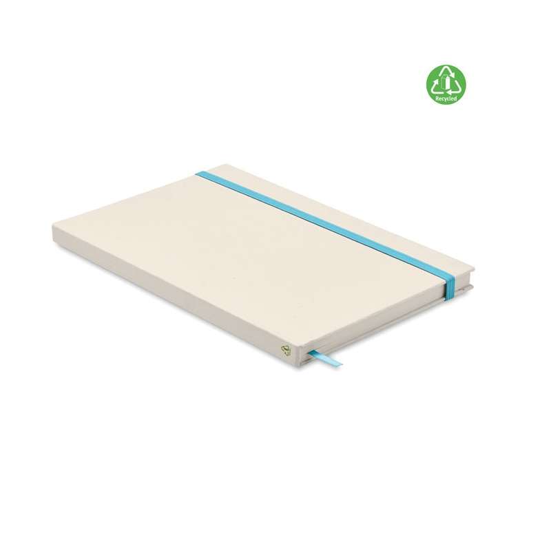 Caderno A5 em Cartão Reciclado com Elástico - Acessório reciclável a preço grossista