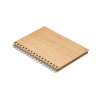 A5 bambou spiral notebook - Wooden notebook at wholesale prices