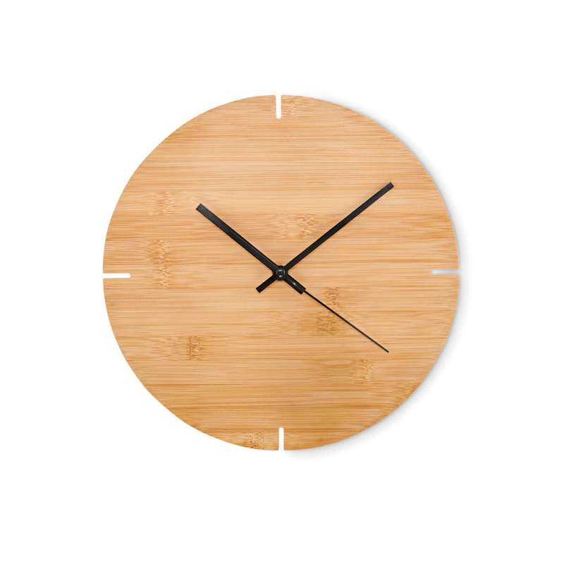 Horloge murale en bambou à prix grossiste - Horloge à prix de gros