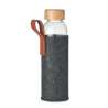 Bottiglia in vetro 500 ml con coperchio in bambù - Borraccia a prezzi all'ingrosso Bottiglia in vetro 500 ml con coperchio in bambù - Borraccia a prezzi all'ingrosso