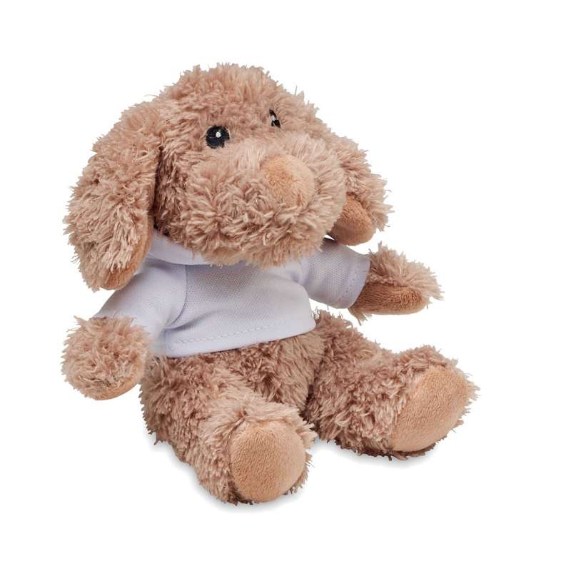 Plüschhund mit Kapuzenpullover, 30 cm - Artikel für Sublimation zu Großhandelspreisen