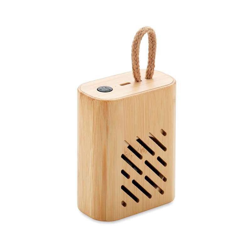 Coluna Bluetooth 3W em bambu natural a preço grossista - Bluetooth a preço grossista