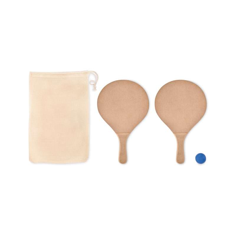 MDF Beach Tennis Set with Soft Ball at wholesale prices - Beach tennis at wholesale prices